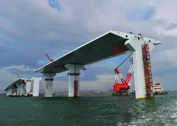 厦门第二东通道翔安大桥施工进展顺利