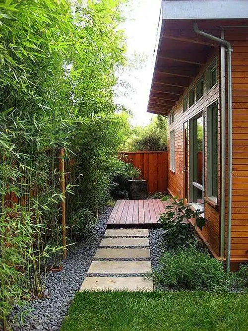 竹子撑起中式庭院的美