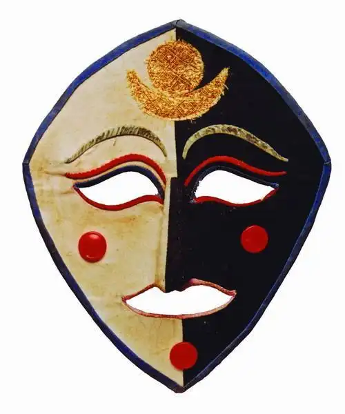 藏戏面具简笔画