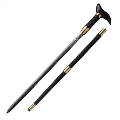 花纹手杖剑手手工包铜老人长辈防身拐杖户外刀剑