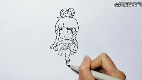 妹妹画的王默pk我画的王默#精灵梦叶罗丽#少儿美术#简笔画