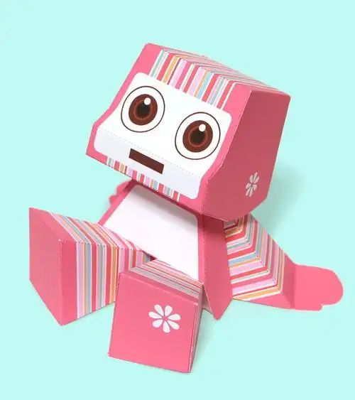 简易公仔30款纸模型