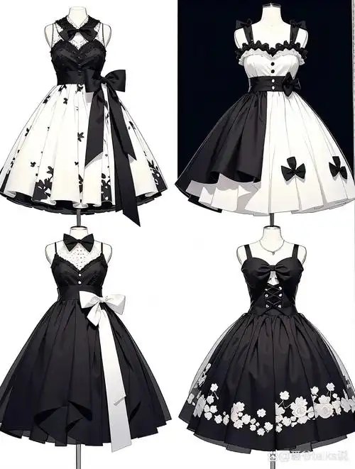 洛丽塔小裙子!服装设计图