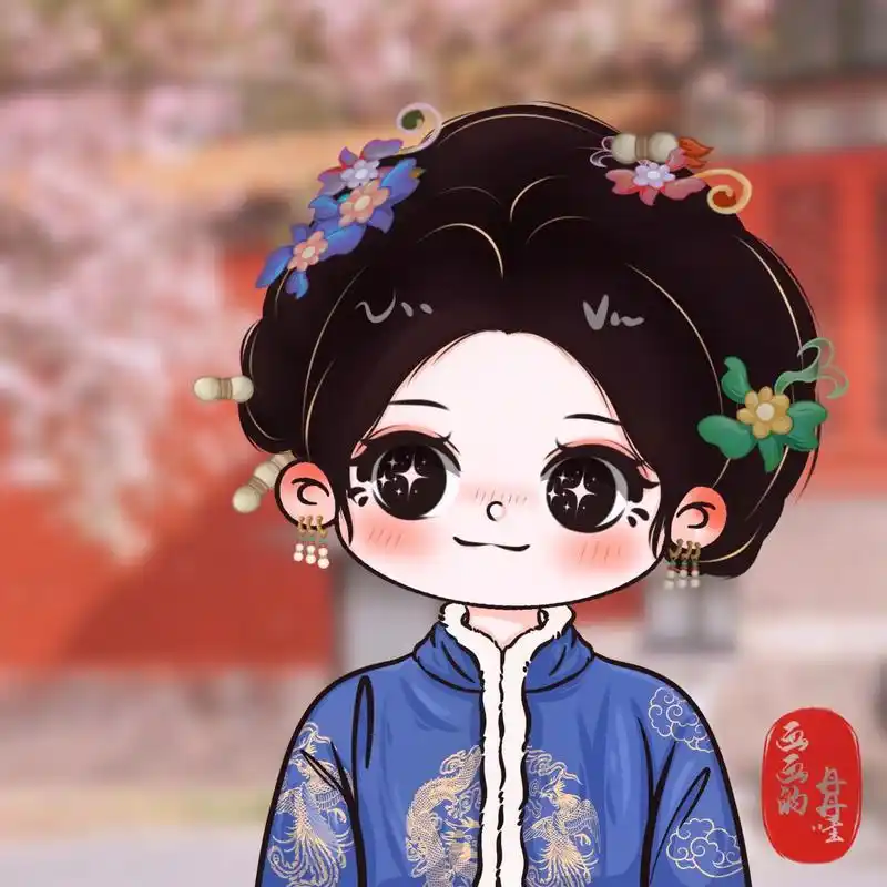 手绘卡通头像之杨颖