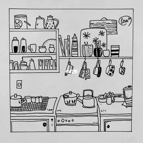 厨房简笔画厨房简笔画儿童画简单