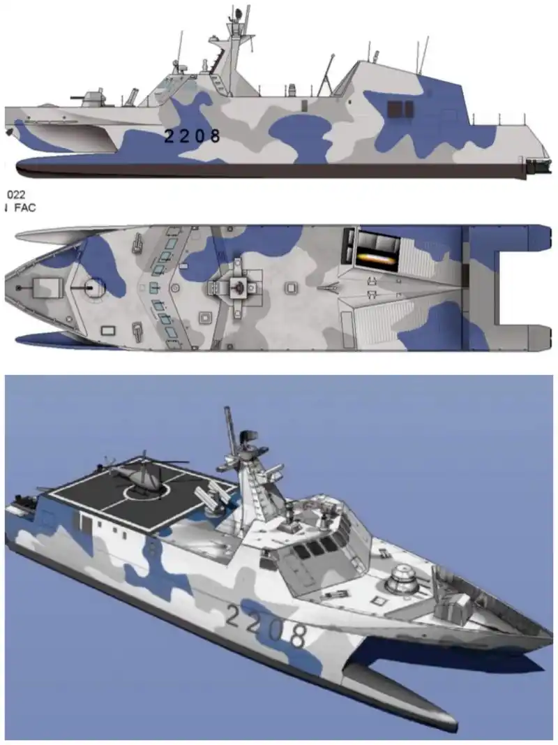 022导弹艇重出江湖,航速50节能在海上飙船,近年来,随着海军实力的不