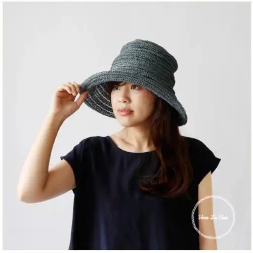 蕉麻手工编织优雅草编帽