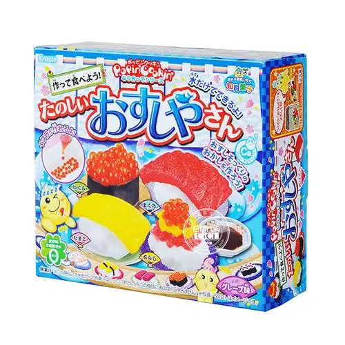 日本食玩可食小伶玩具diy儿童自制手工迷你糖果厨房 寿司
