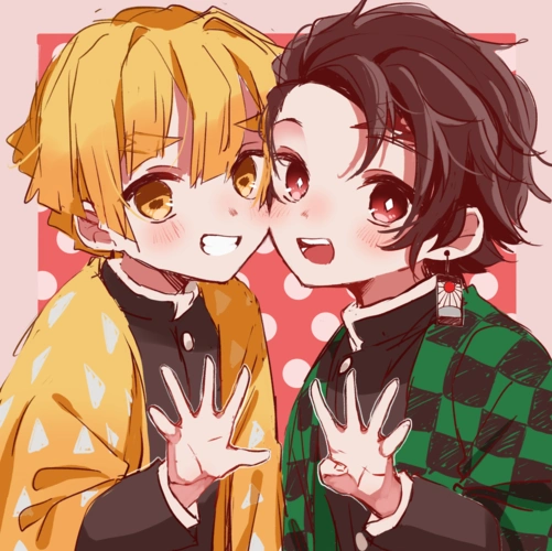 鬼灭之刃# 善炭(p站画师:310 id: 79077398)