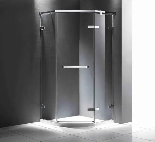 钻石型两固一活外开淋浴房