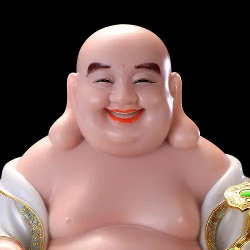弥勒大肚菩萨供奉玄关笑佛家用招财风水摆件摆件