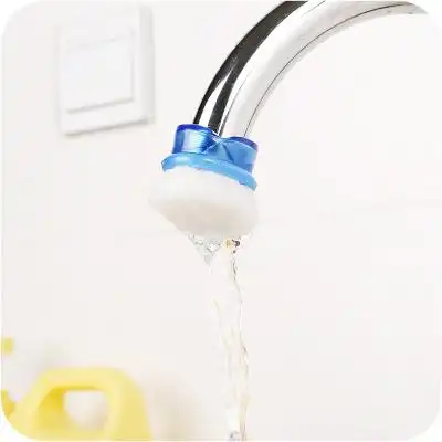 萌萌家 家用水龙头海绵滤水器厨房防溅水减压过滤器自来水净水器