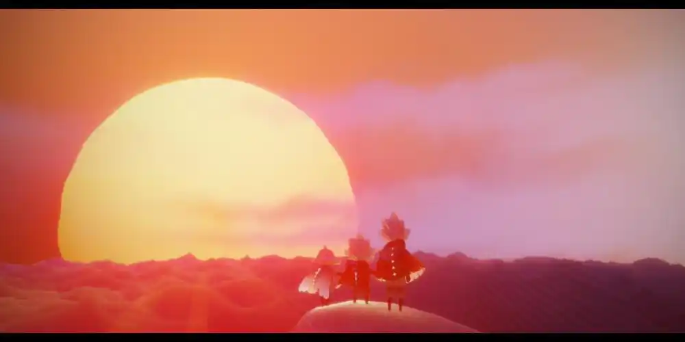 光遇p图又来啦!这次是霞谷的景点.