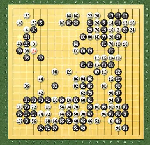 柯洁alphago第二局棋谱复盘 完整版 在人工智能论坛上坦言围棋非常
