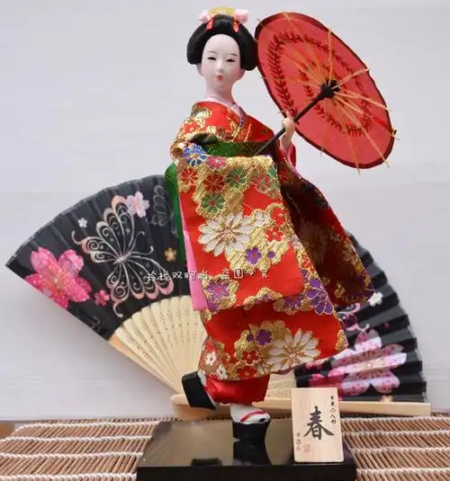【品牌直销】日本艺妓人偶娃娃人形娟人和服娃娃日式家居手工艺品酒店