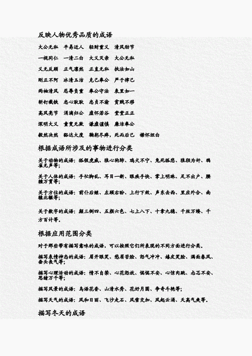 (反映人物优秀品质的成语.doc