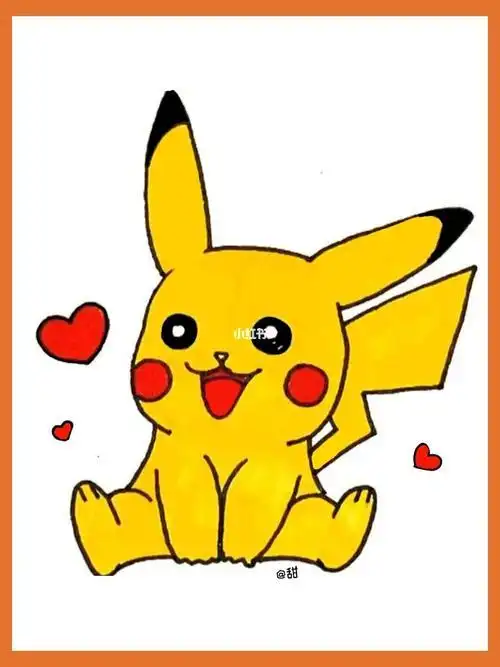 简笔画皮卡丘 简笔画皮卡丘最萌简单