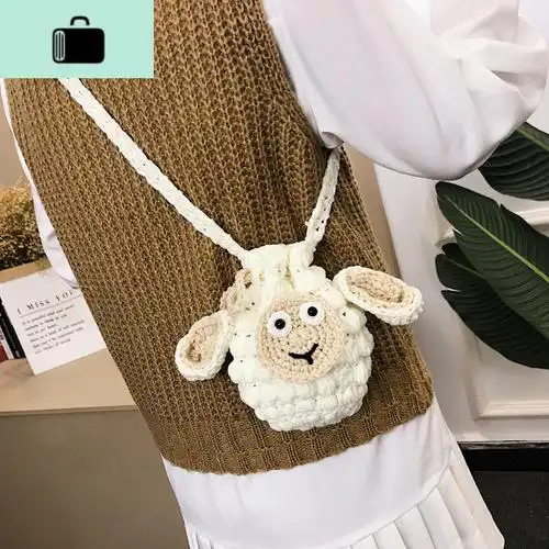 小绵手工编织包包diy材料包套自制成品针织钩针毛线斜挎女包newlake女