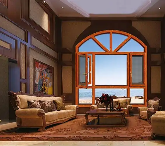 门窗网 门窗装修效果图 铿固门窗 弧形窗效果图(图片来源:铿固门窗