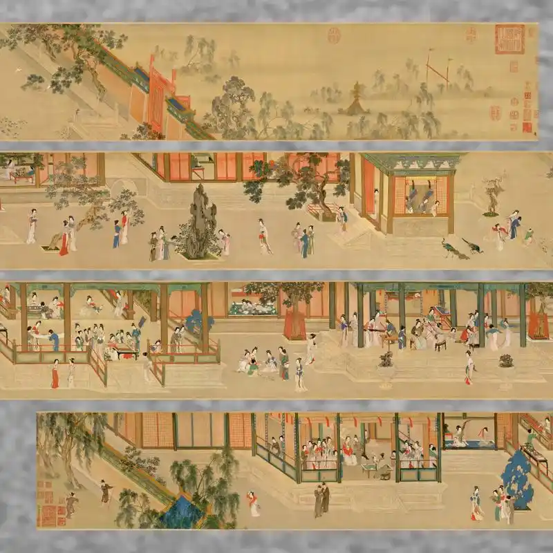 明仇英汉宫春晓图