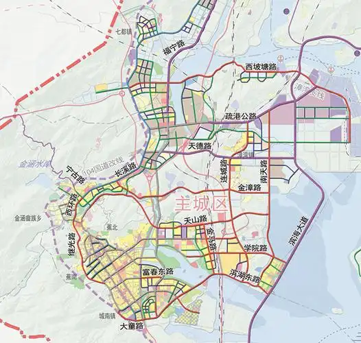 2016-2020年宁德城区道路交通规划图.