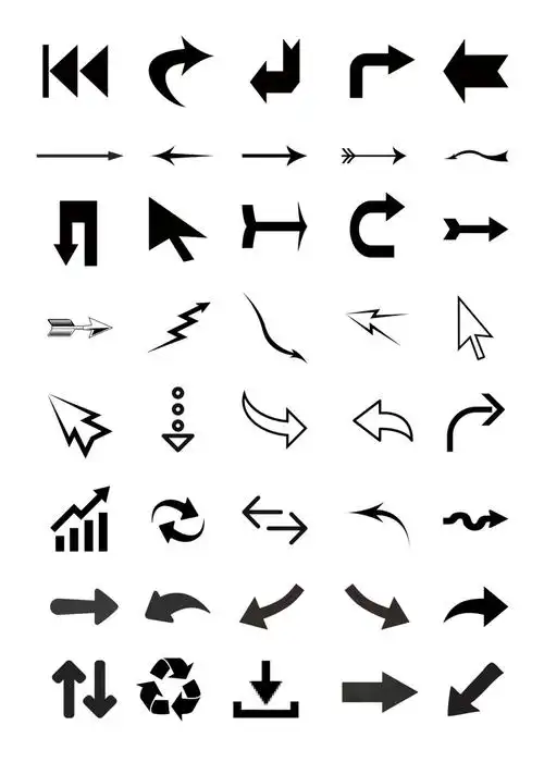 箭头图标矢量素材