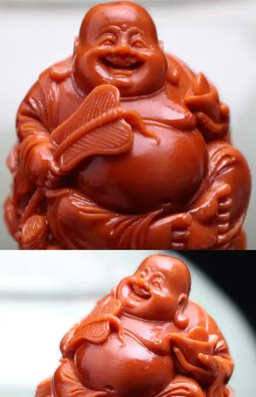 艾美福 聚宝弥勒橄榄核单籽名家刘人义纯手工雕刻大籽聚宝弥勒佛笑佛