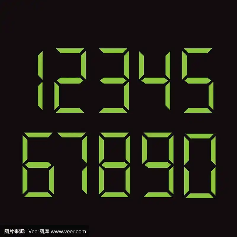 数字字体数字.说明了向量.