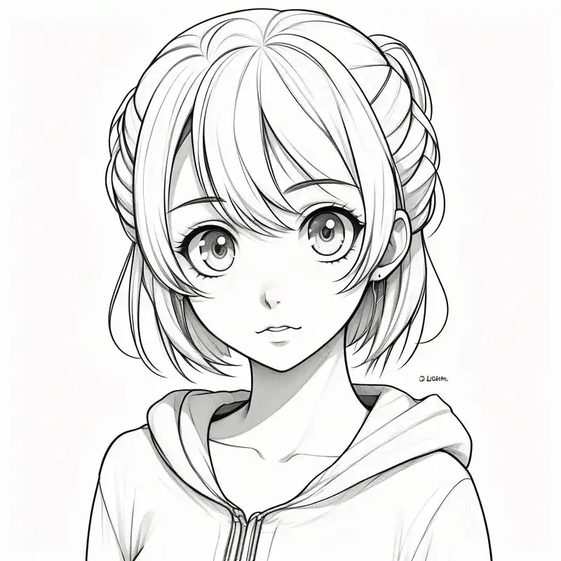 可爱简单的铅笔画头像🖼️