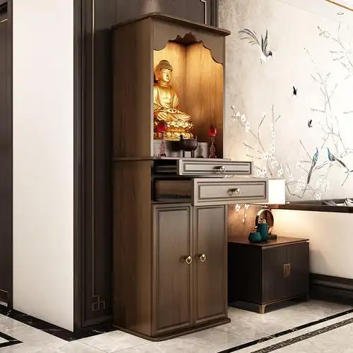 佛龛供桌佛台家用现代风格供台实木神台客厅立柜观音财神爷供奉桌