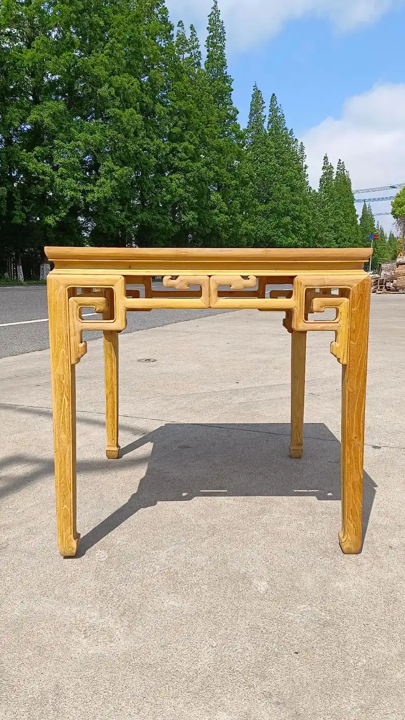 柞榛木 #榫卯结构 #四仙桌 柞榛木方桌(白坯)此方桌选材 - 抖音