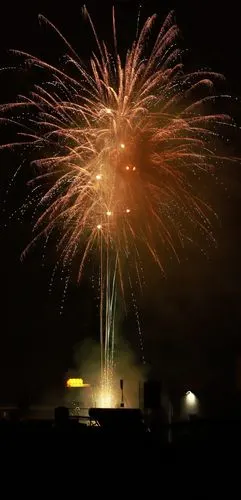 烟花烟花爆竹节日气氛喜庆放烟花绚丽多彩烟花璀璨的夜晚火花