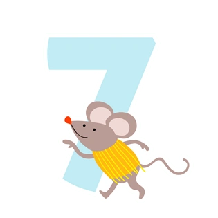 卡通7数字图片大全