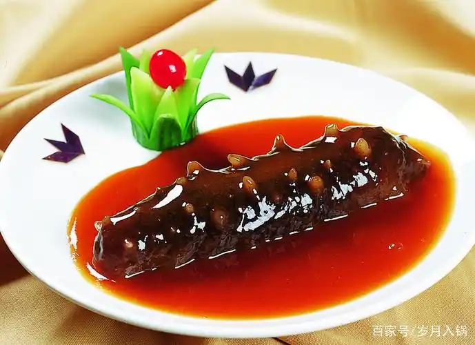 美食图片欣赏——养生大菜鲍汁扣辽参