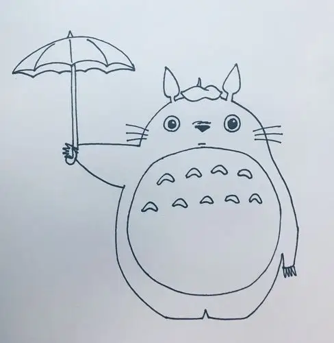 每天一张简笔画龙猫内含详细步骤