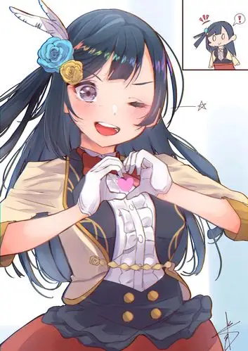 pixiv精选向你抛个媚眼女生的wink特辑