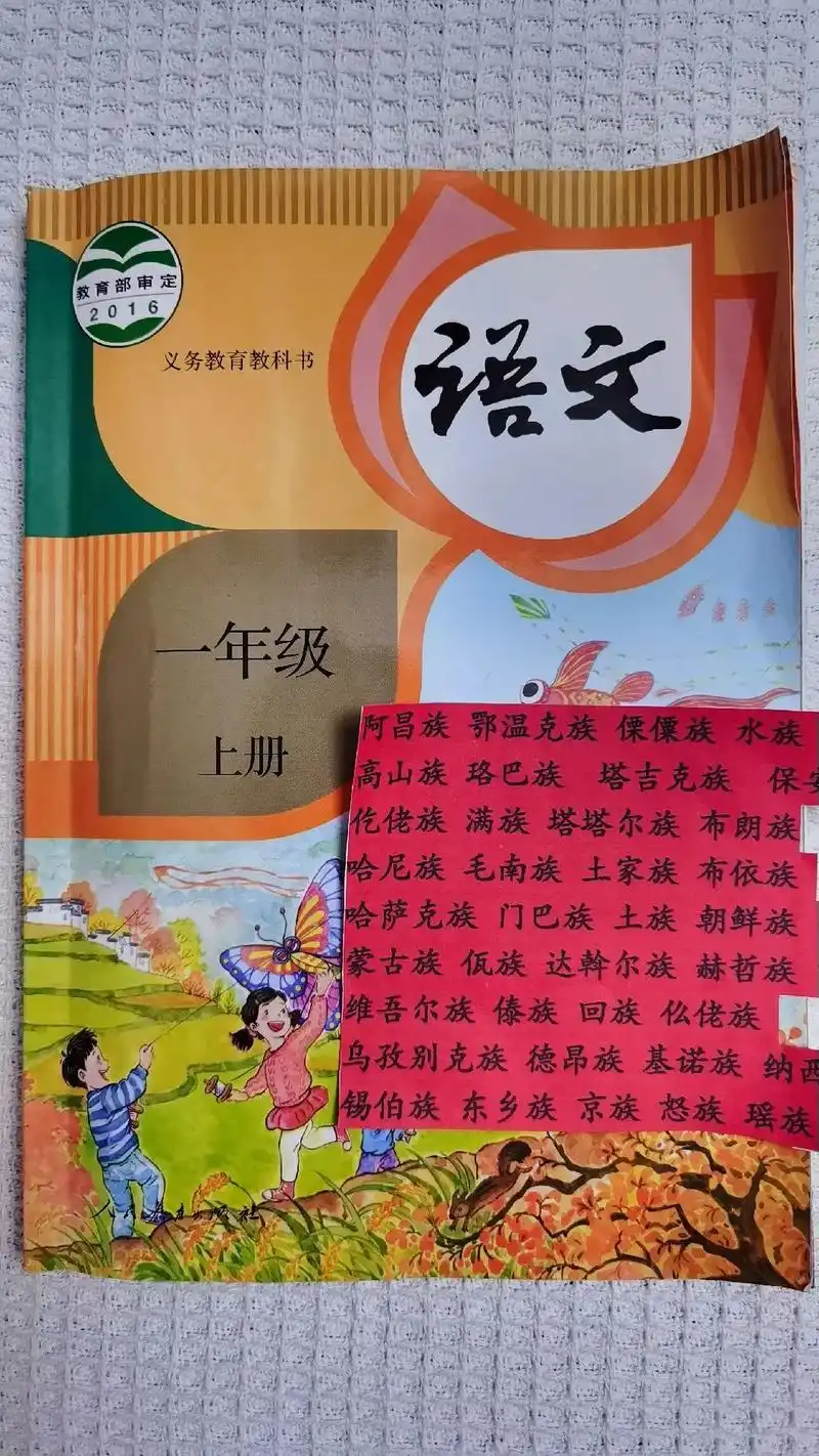 一年级语文第一课56个民族.9899我们何其有幸,生于华夏, - 抖音