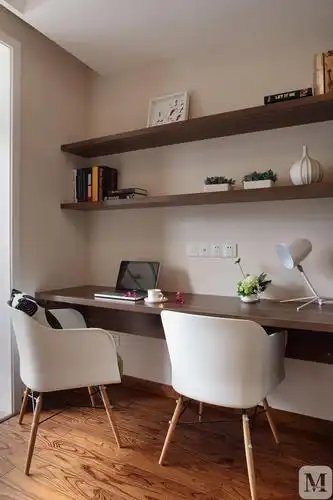 简约书房书柜装修效果图