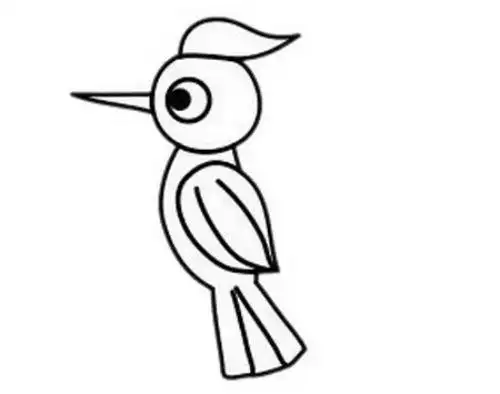 医生啄木鸟简笔画怎么画 简单又漂亮啄木鸟简笔画教学