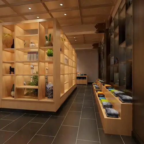 新中式展厅 - 效果图交流区-建e室内设计网