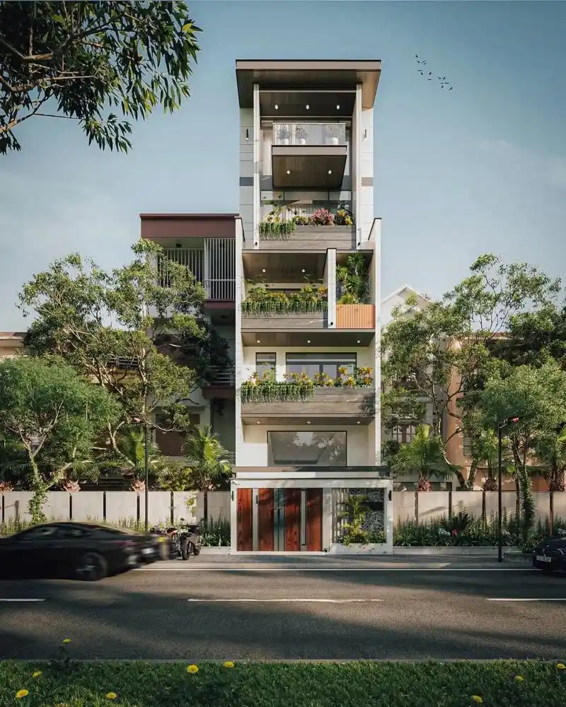 现代独栋别墅外观3d模型分享~~艺拓网.版本:max 201 - 抖音