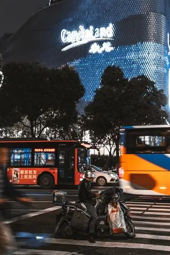 杭州钱江新城城市夜景