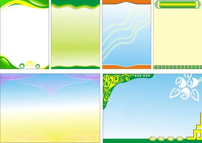 宣传栏展板背景矢量素材