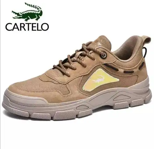 卡帝乐鳄鱼真皮男鞋休闲鞋