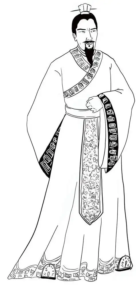 刘备简笔画 刘备简笔画简单又帅