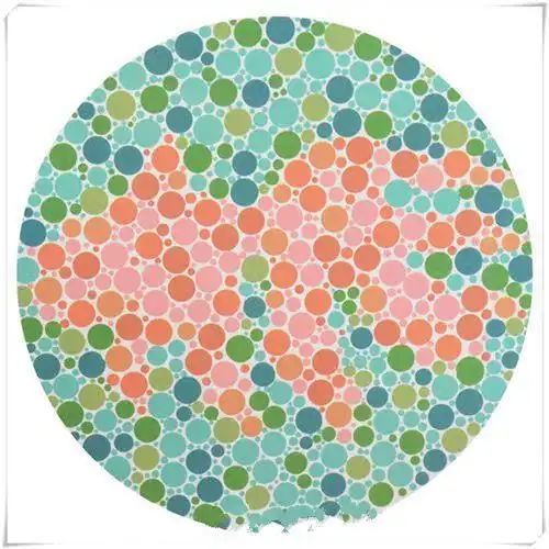 色盲检测,你能看出"大金鱼"吗?看不出就是红绿色盲,无缘驾照