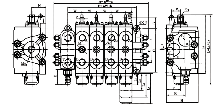 多路阀多路换向阀液压多路阀液压多路换向阀zl系列多路阀