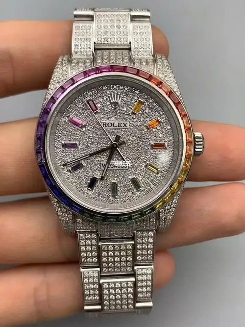 彩虹圈36表径完美单表v字头套现好#男士穿搭#手表#劳力士rolex#彩虹圈