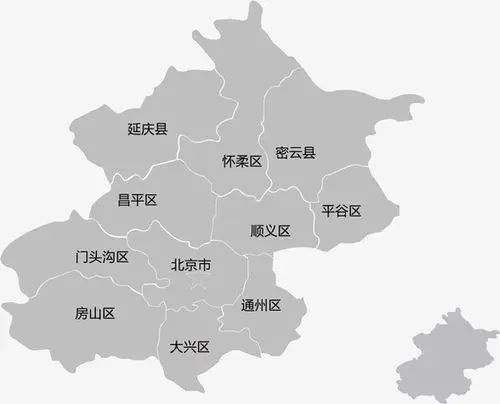 北京市矢量地图