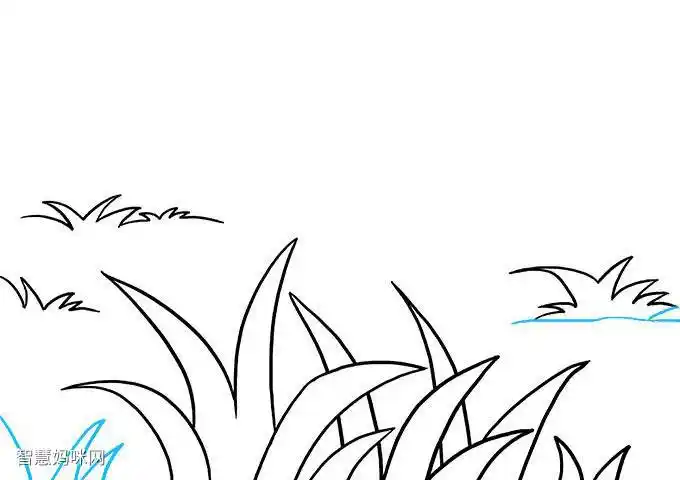 春天草地的画法